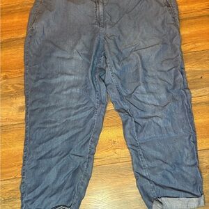 J. Jill Indigo Denim Trousers